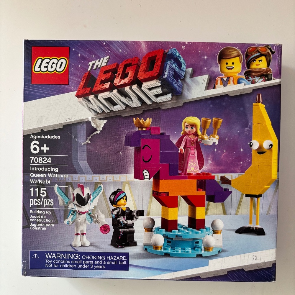 Lego: The Lego Movie 2: Introducing Queen Watevra Wa'Nabi (70824) sealed box